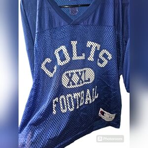 Champion Mens Womens Colts Football Jersey Large Shirt Vintage